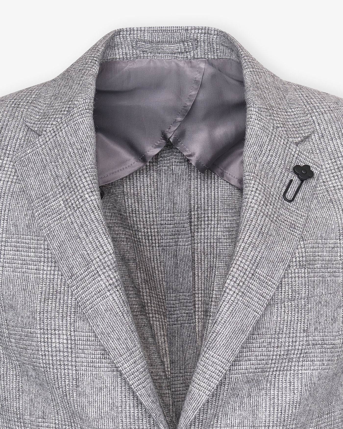 Lardini - Check jacket wool alpaca - Grey
