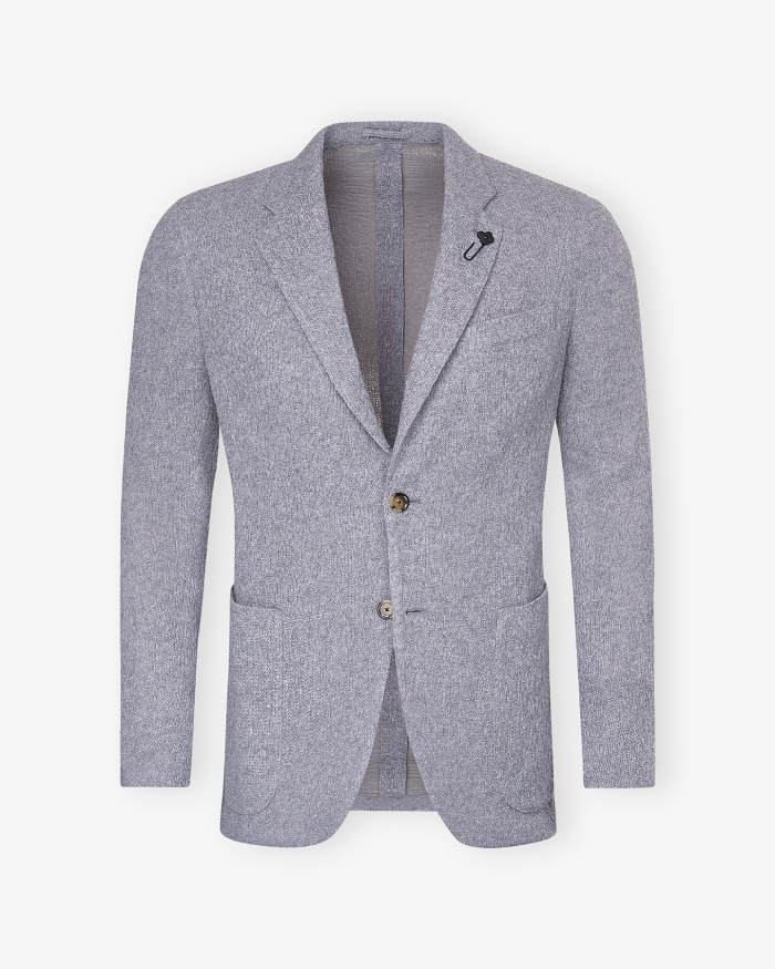 LARDINI Lardini - Knit jacket wool cashmere - Grey