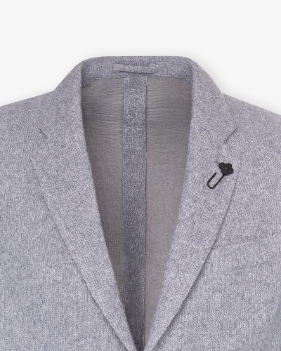 Lardini - Knit jacket wool cashmere - Grey