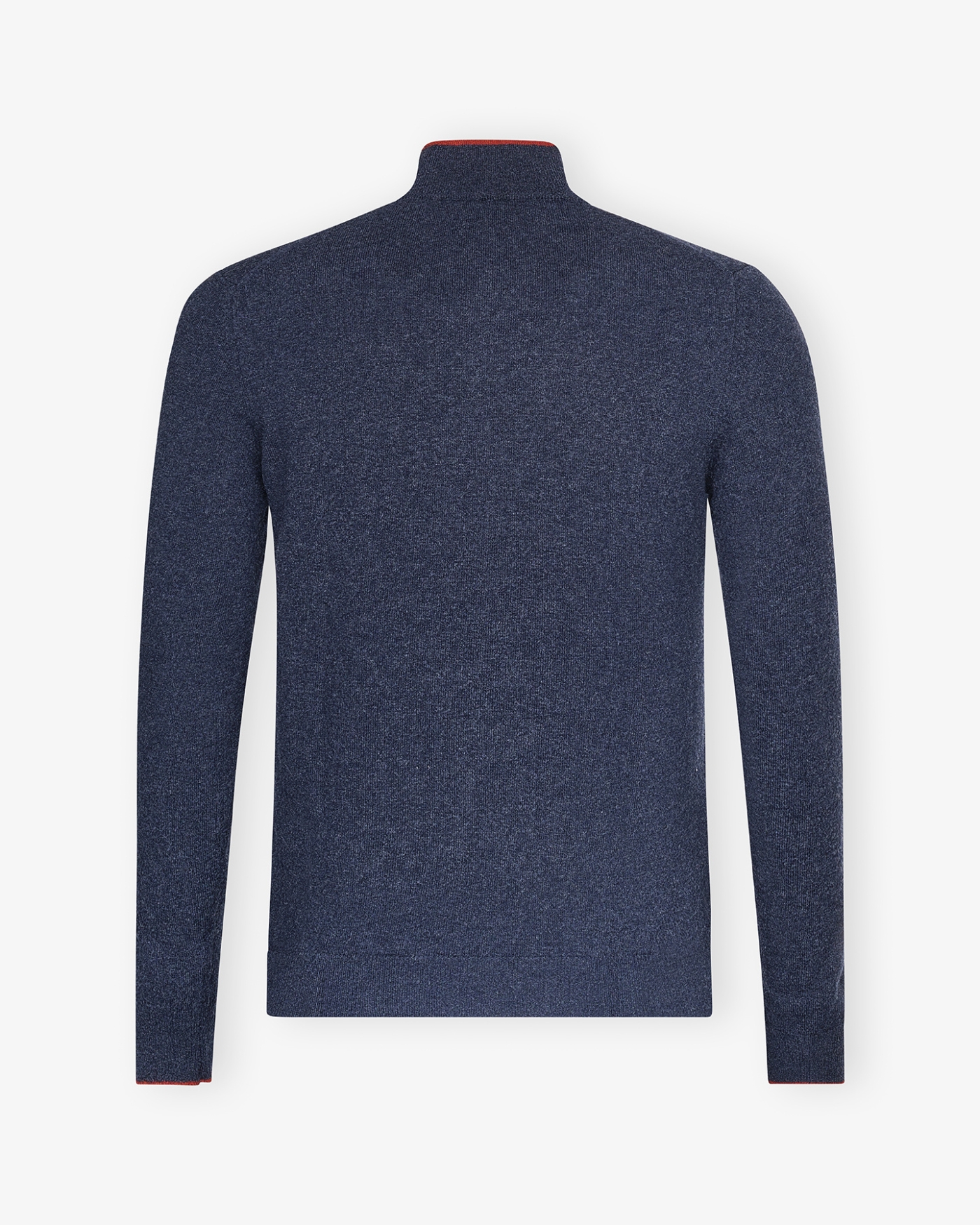 Fedeli - Half zip virgin wool and cashmere - Navy