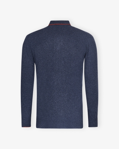 Fedeli - Vest with buttons virgin wool and cashmere - Navy