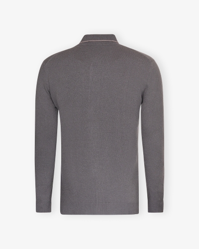 Fedeli - Vest with buttons virgin wool and cashmere - Greige