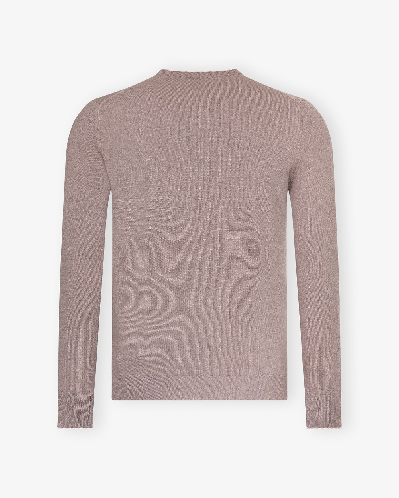 Fedeli - Round neck virgin wool and cashmere - Greige