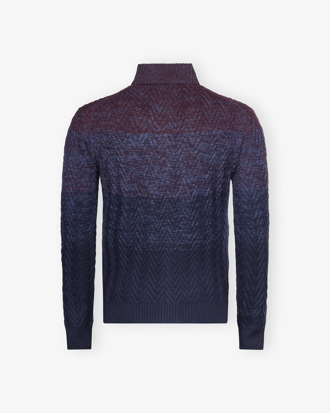 Corneliani - Full zip - Virgin wool - Navy Bordeaux
