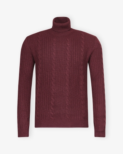 Corneliani - Turtleneck virgin wool - Bordeaux