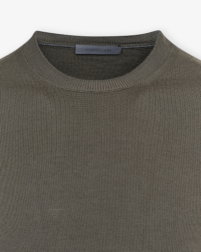 Corneliani - Round neck - Virgin wool - Green