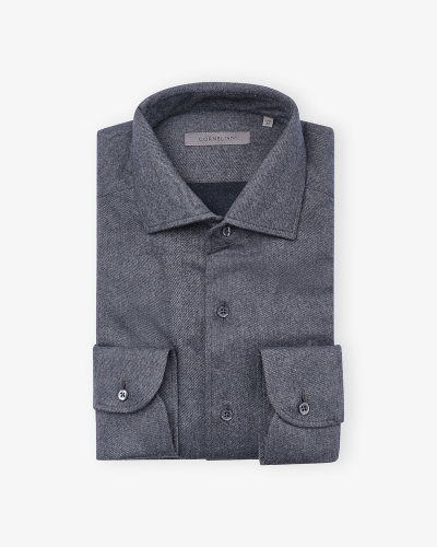 Corneliani - Shirt flannel - Dark grey