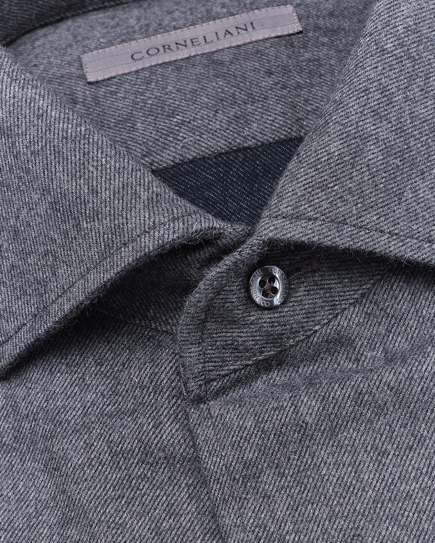 Corneliani - Shirt flannel - Dark grey
