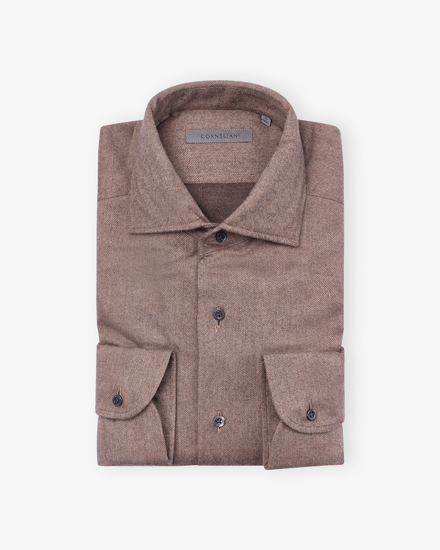 Corneliani - Shirt flannel - Greige