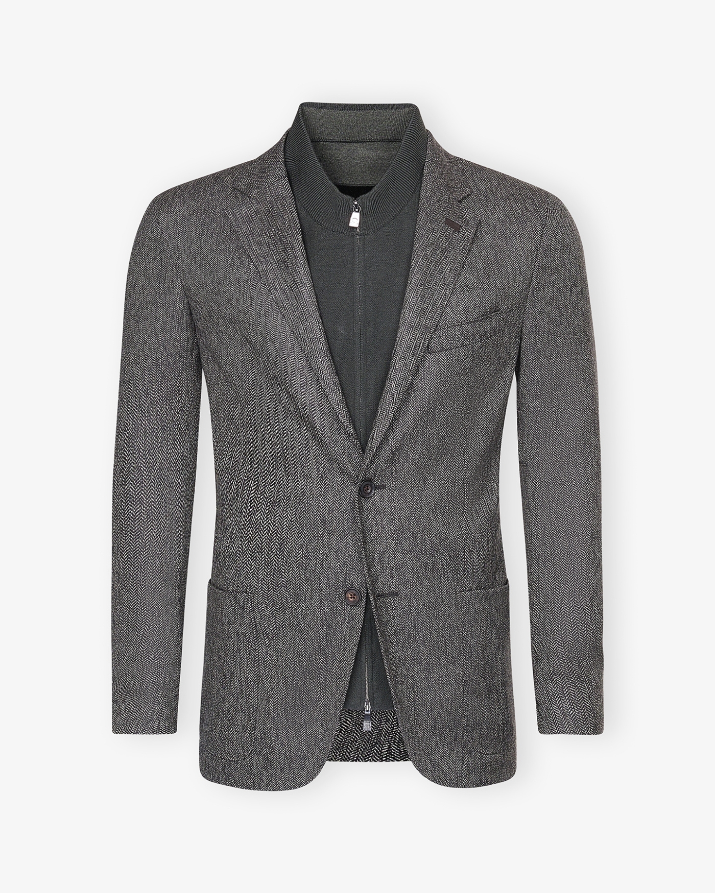 Corneliani - Jacket wool with detachable chest piece - Green