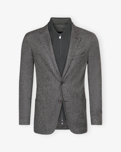 Corneliani - Jacket wool with detachable chest piece - Green