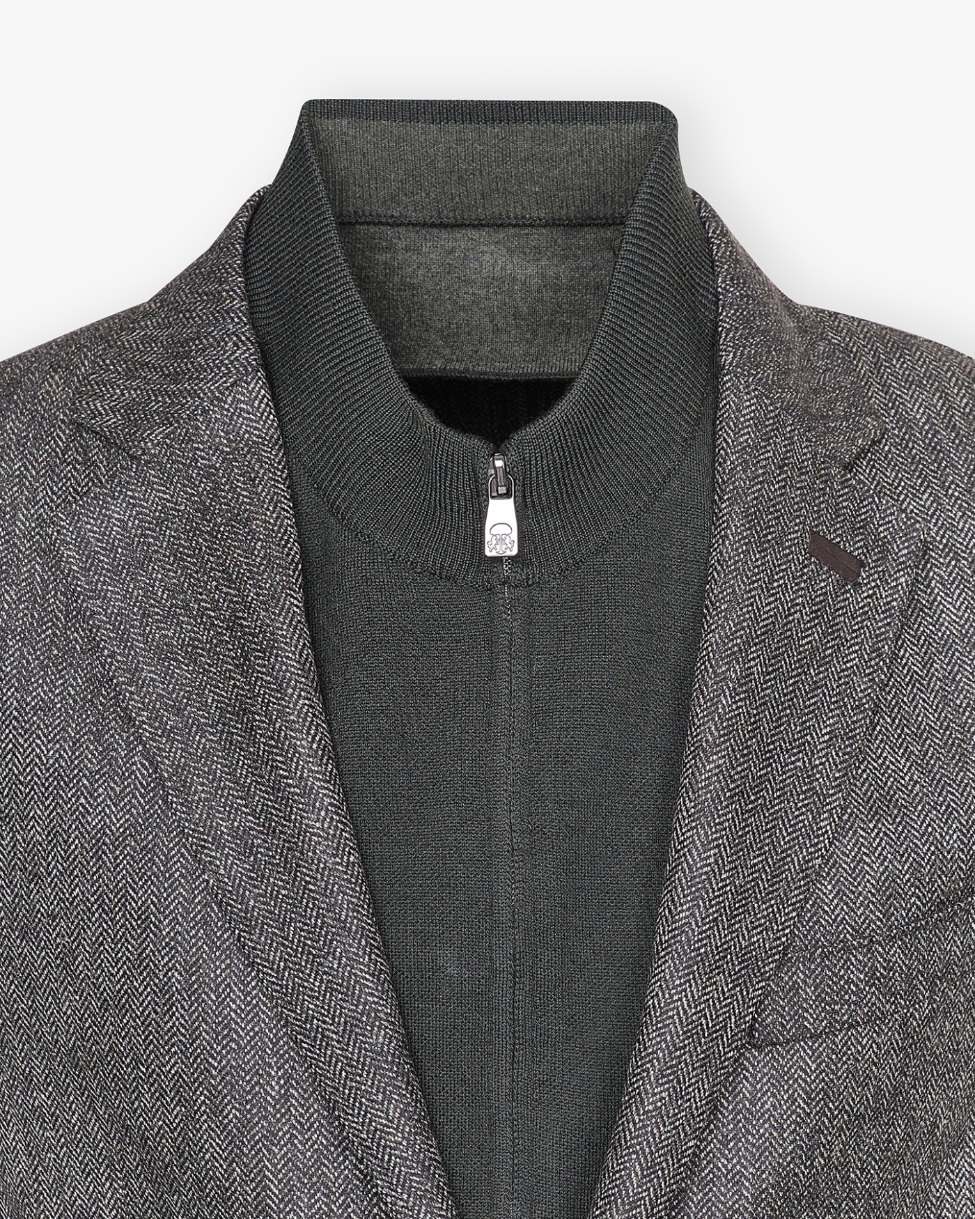 Corneliani - Jacket wool with detachable chest piece - Green