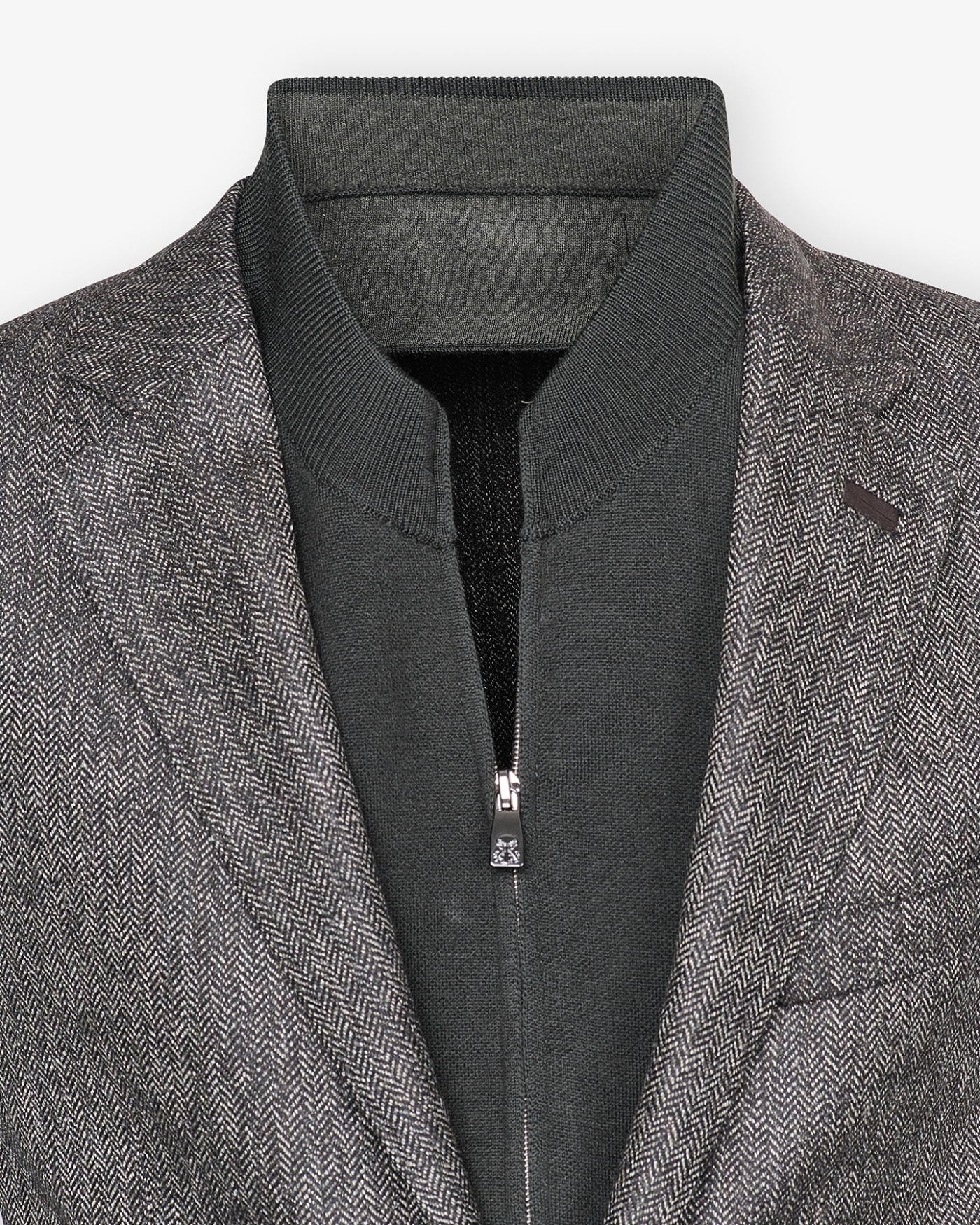 Corneliani - Jacket wool with detachable chest piece - Green