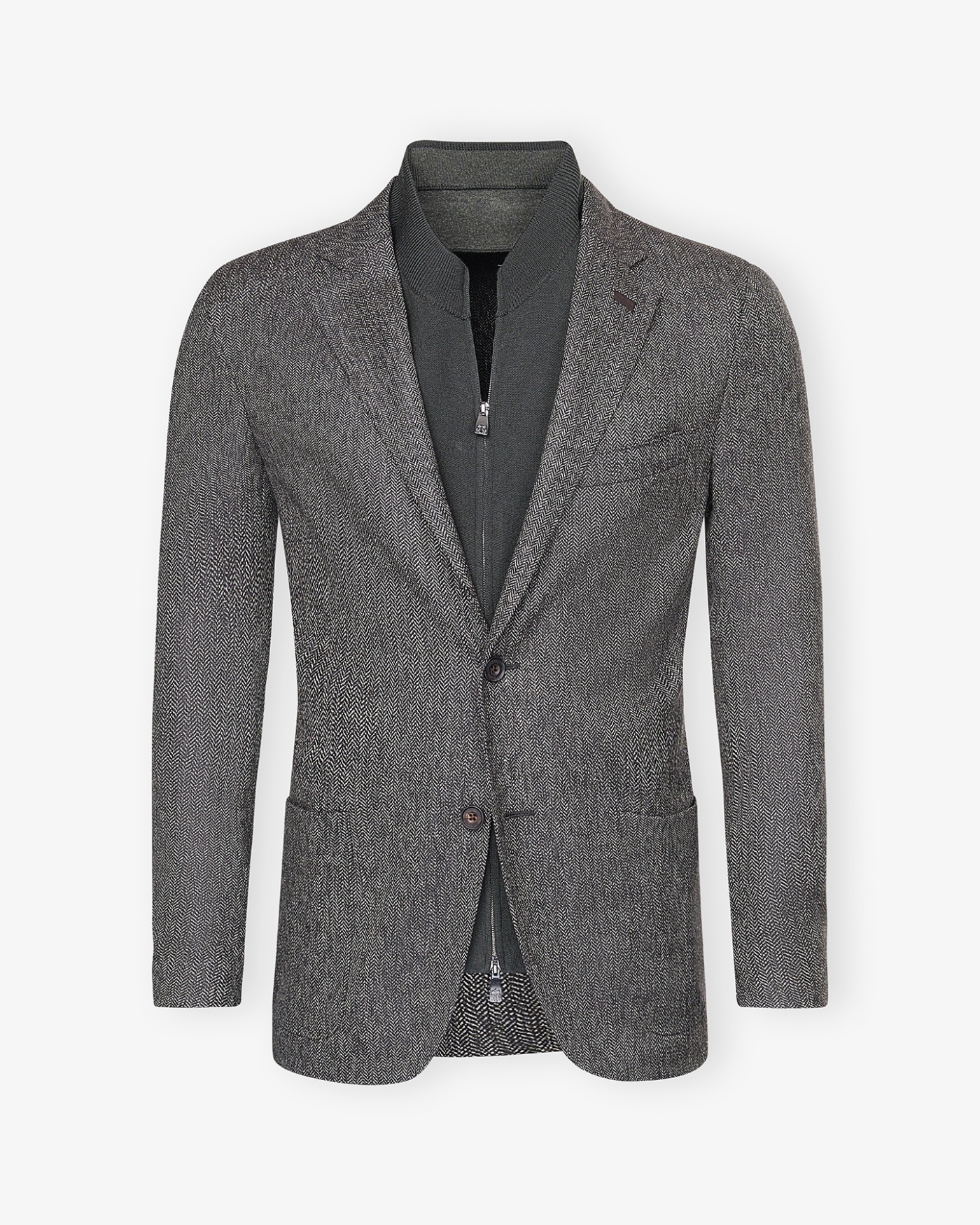 Corneliani - Jacket wool with detachable chest piece - Green