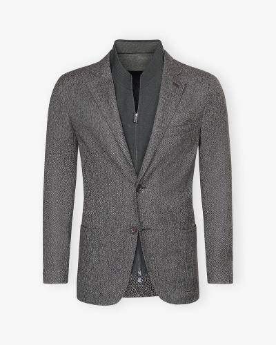 Corneliani - Jacket wool with detachable chest piece - Green