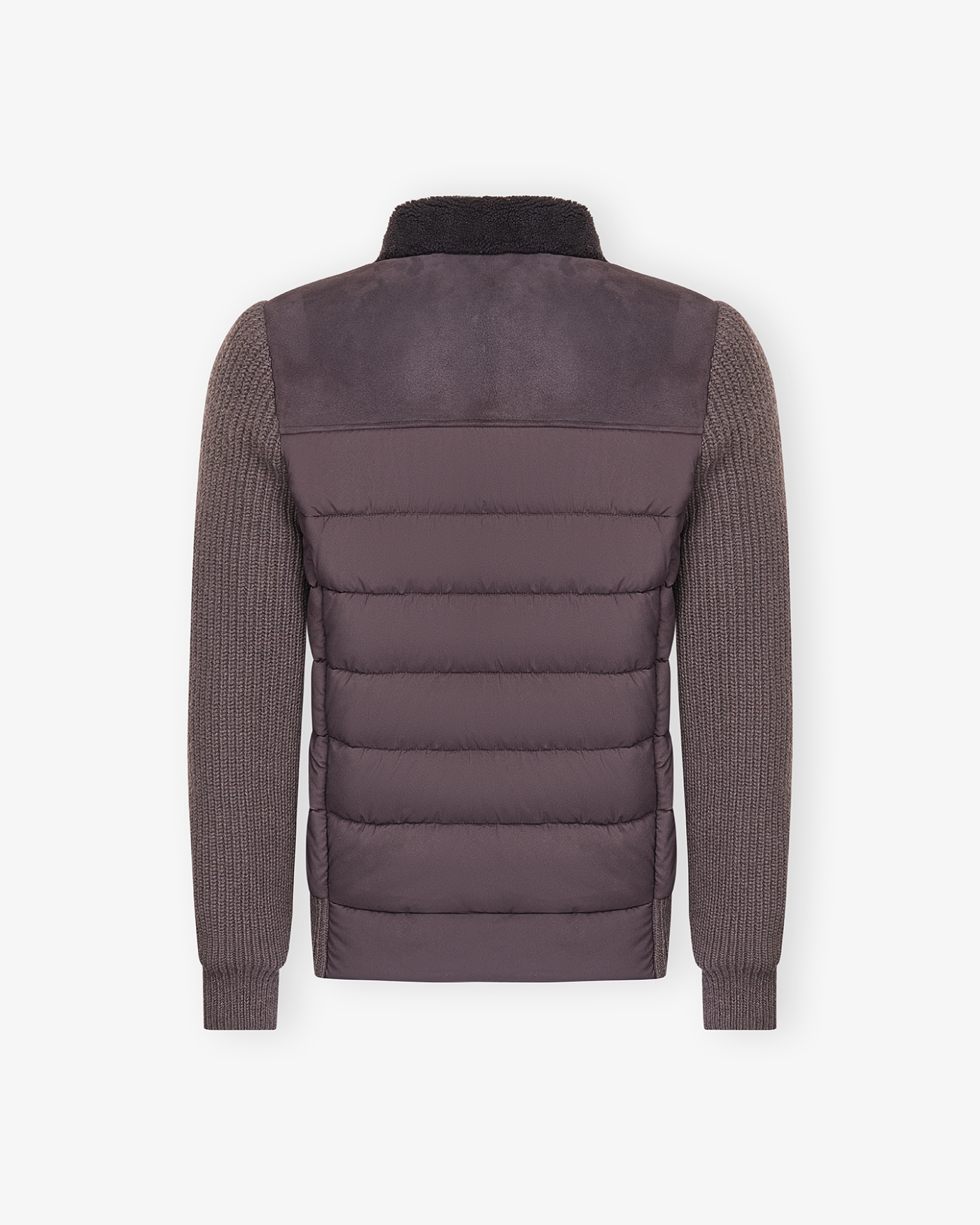 Corneliani - Padded jacket lambskin, wool and cashmere - Brown