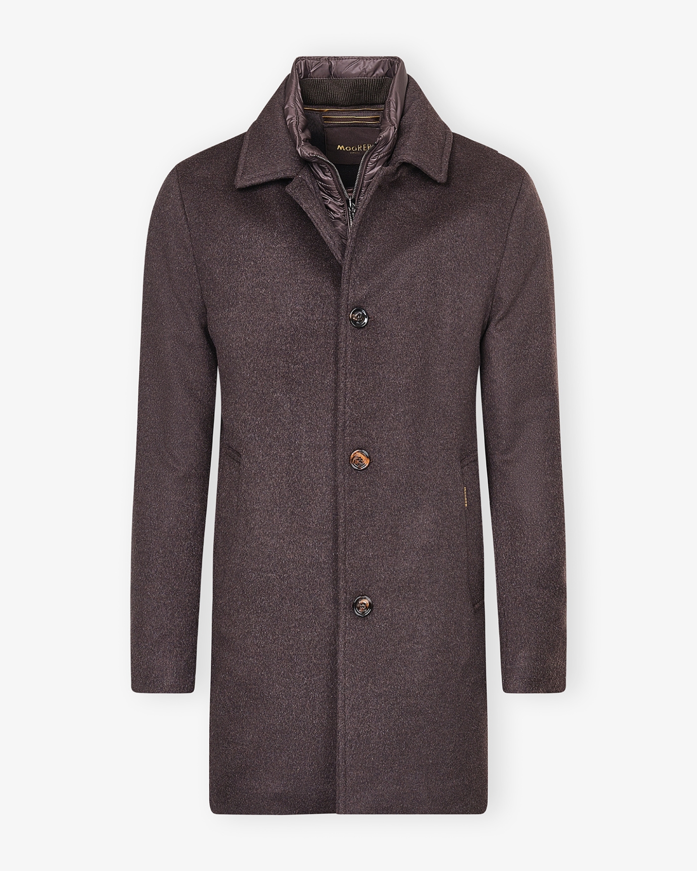 MooRER - Overcoat wool and cashmere - Brown