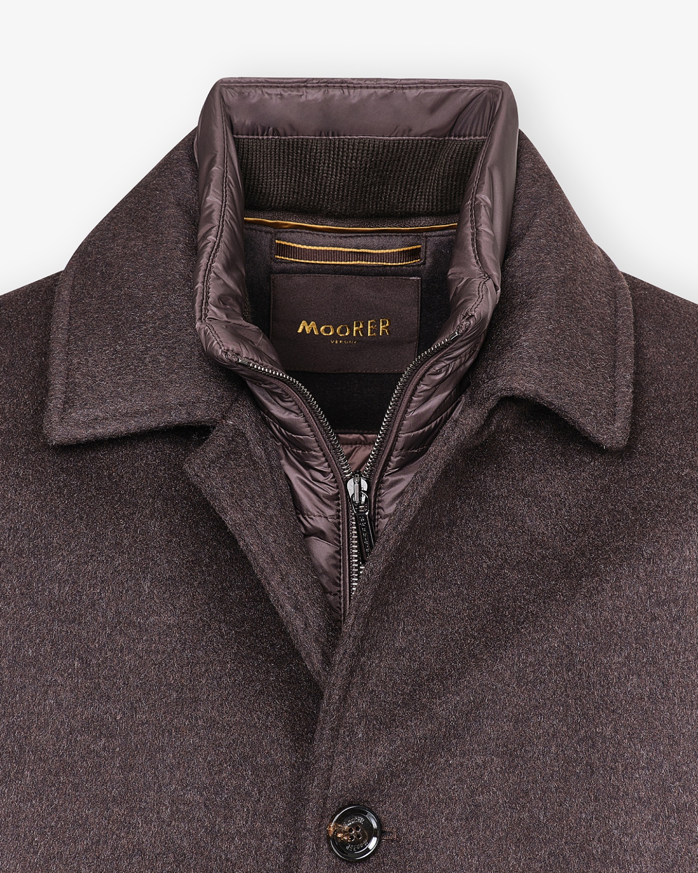 MooRER - Overcoat wool and cashmere - Brown
