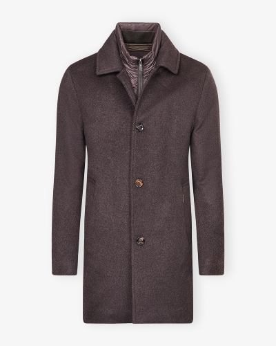 MooRER - Overcoat wool and cashmere - Brown