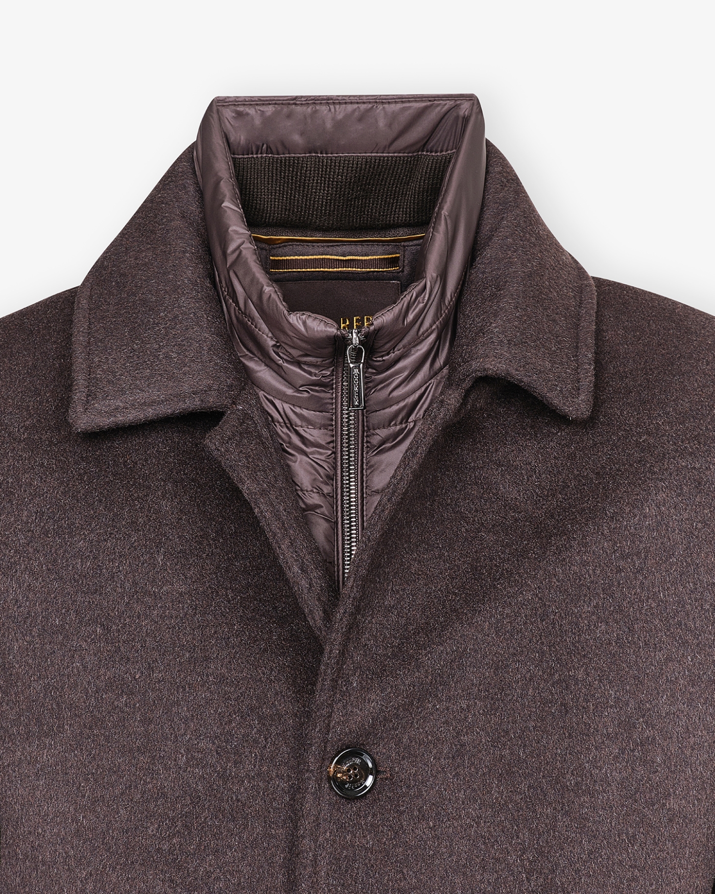 MooRER - Overcoat wool and cashmere - Brown