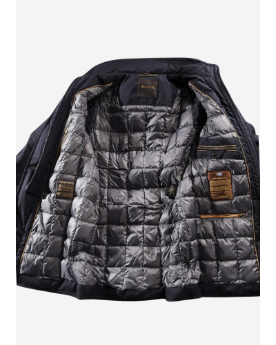 MooRER - Padded overcoat with goose down - Navy