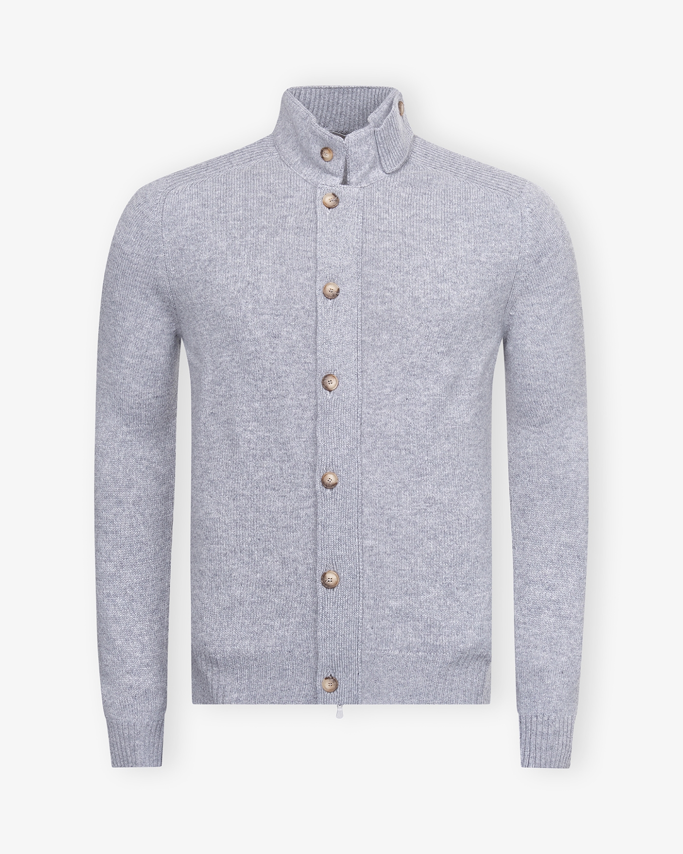 LHDA - Vest virgin wool with zipper and buttons - Grey