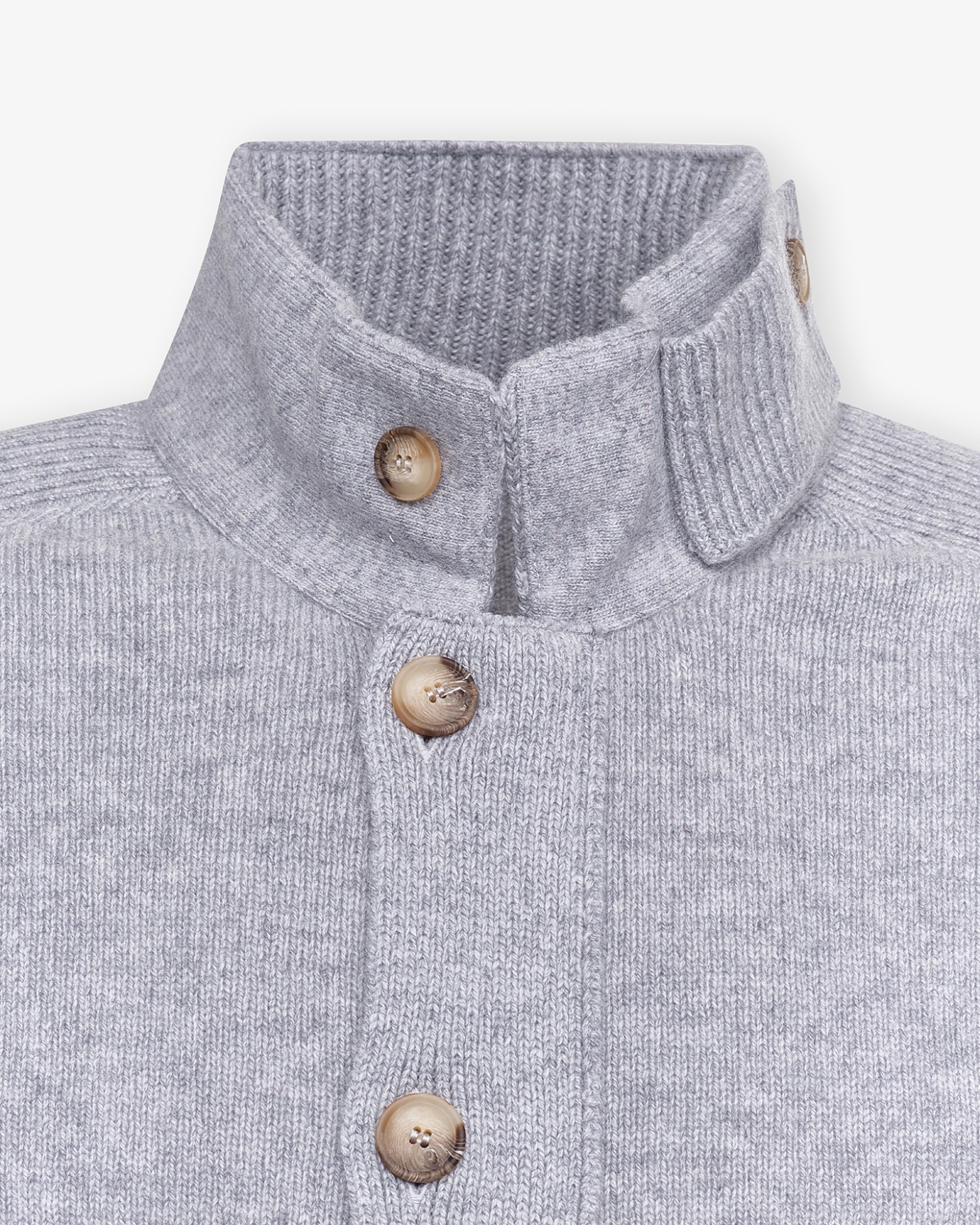 LHDA - Vest virgin wool with zipper and buttons - Grey