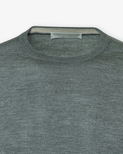 LHDA - Round neck wool and silk - Grey