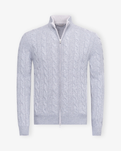 LHDA - Vest with zip - Cashmere - Grey