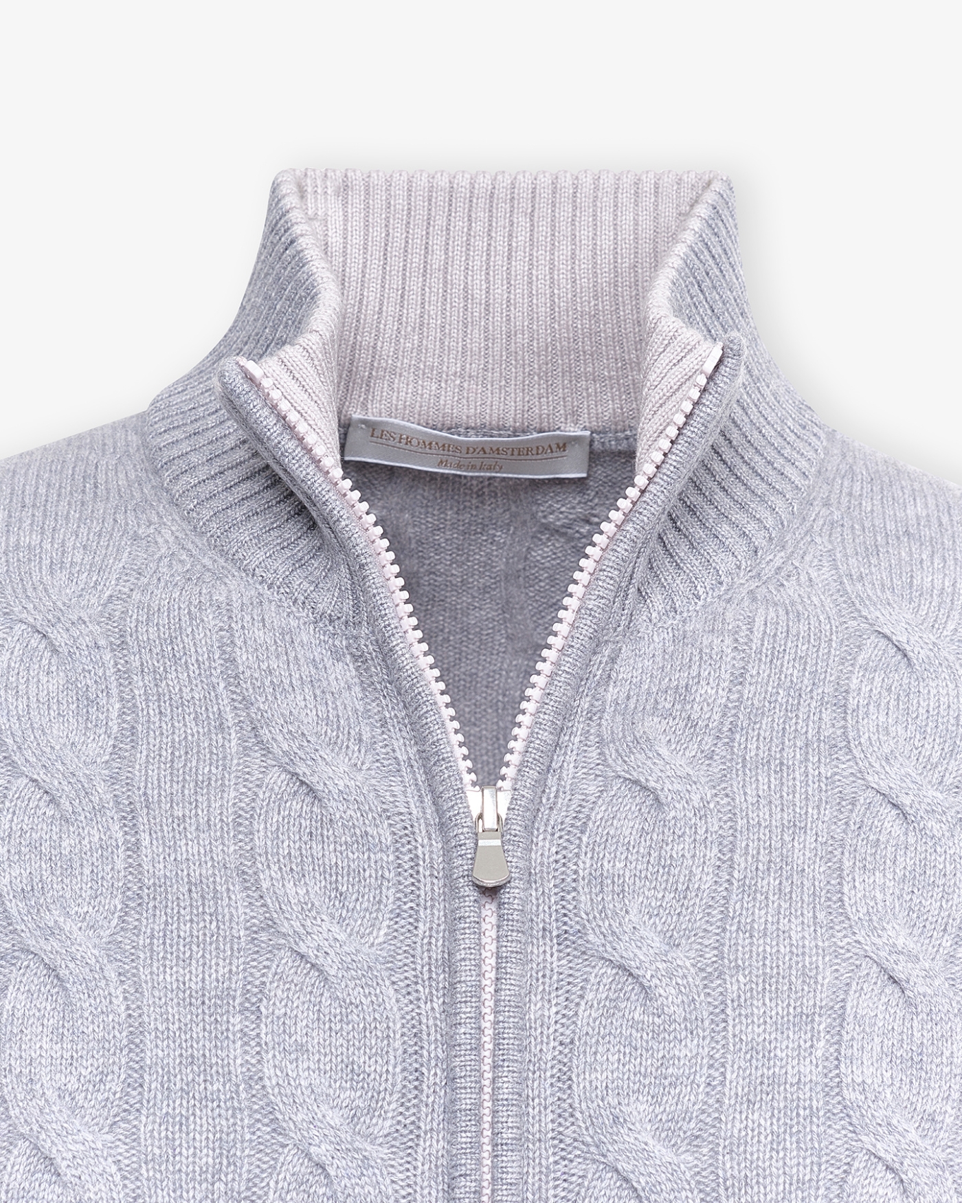 LHDA - Vest with zip - Cashmere - Grey