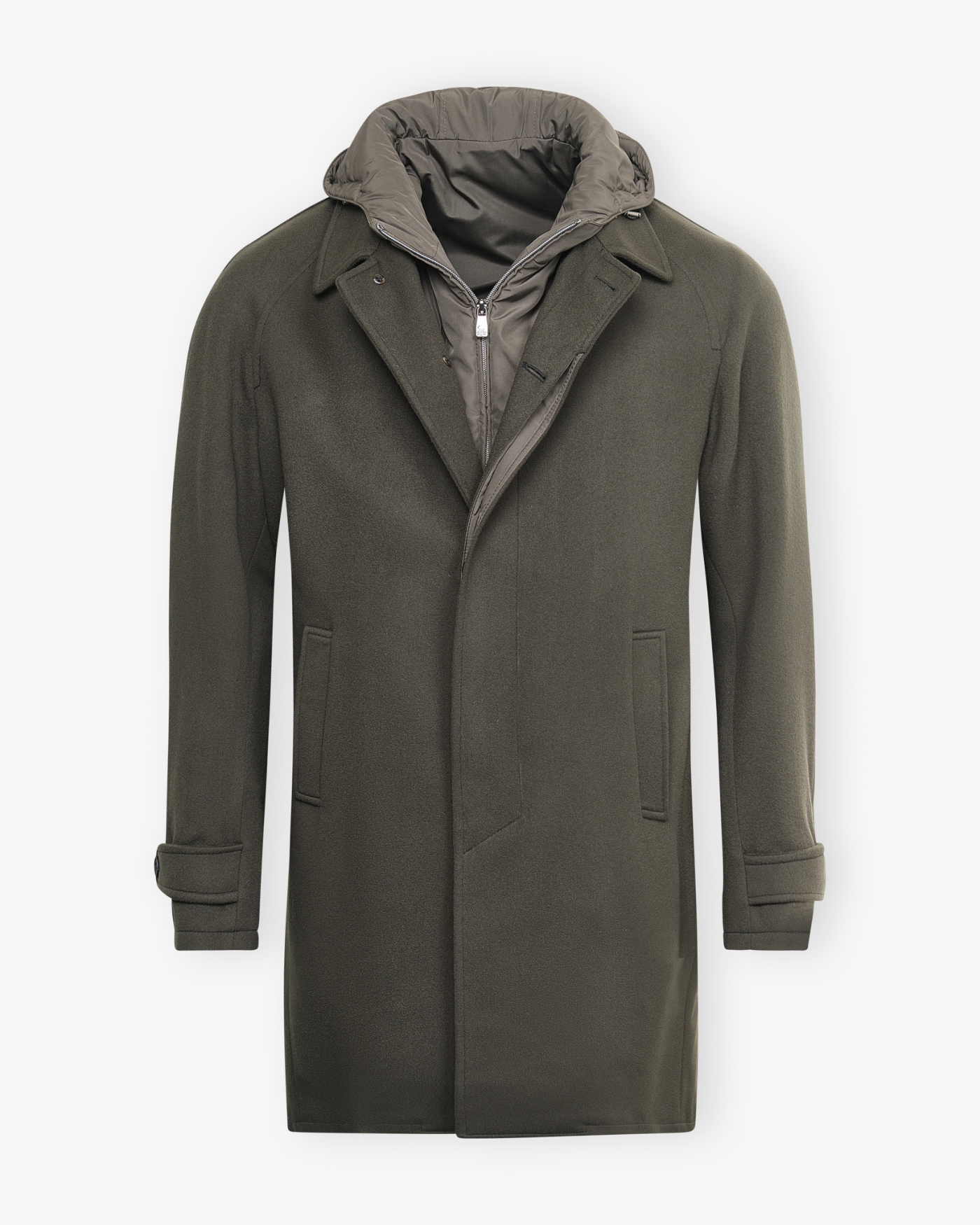 Corneliani - Coat virgin wool - Detachable layer - Green