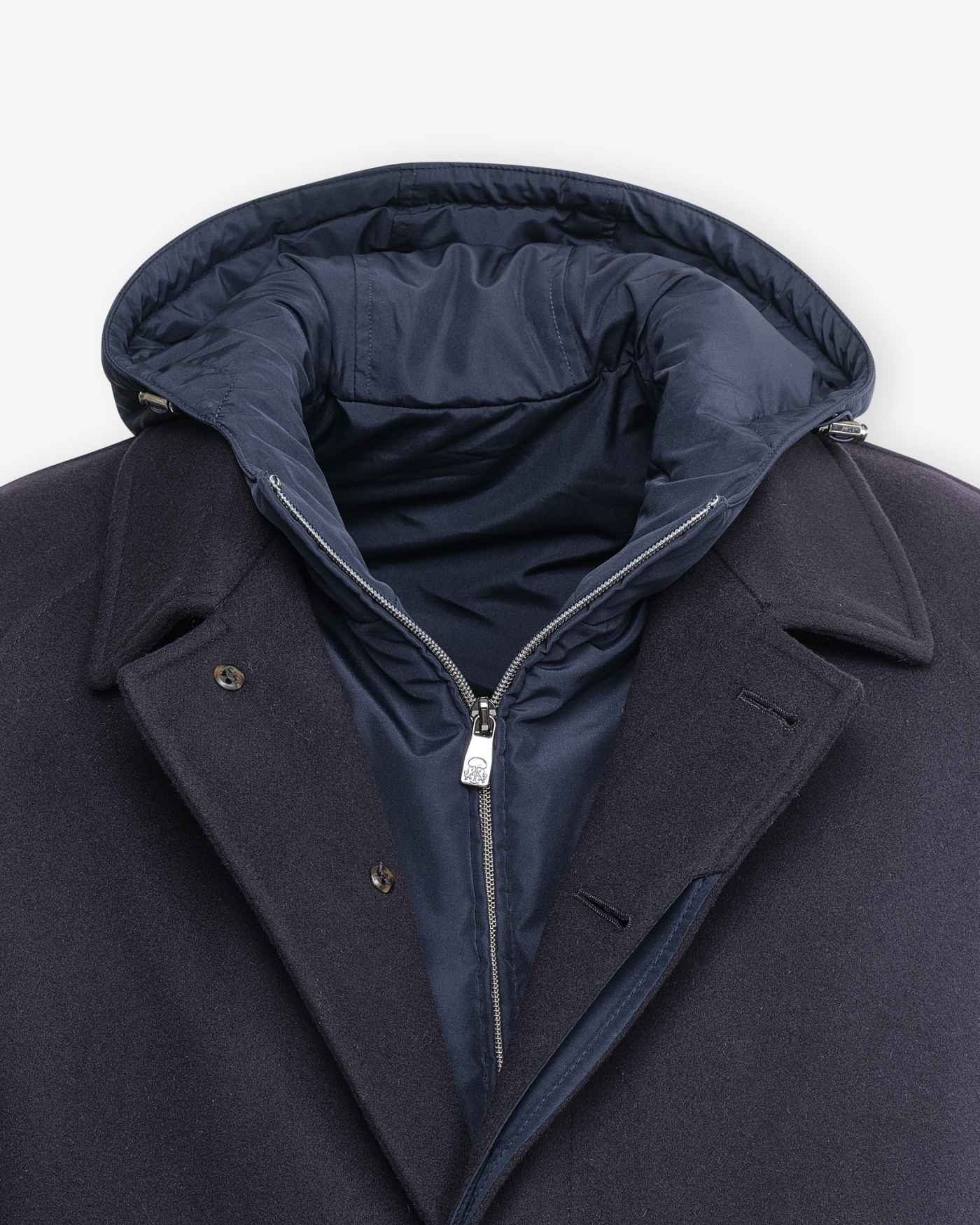 Corneliani - Coat virgin wool - Detachable layer - Navy