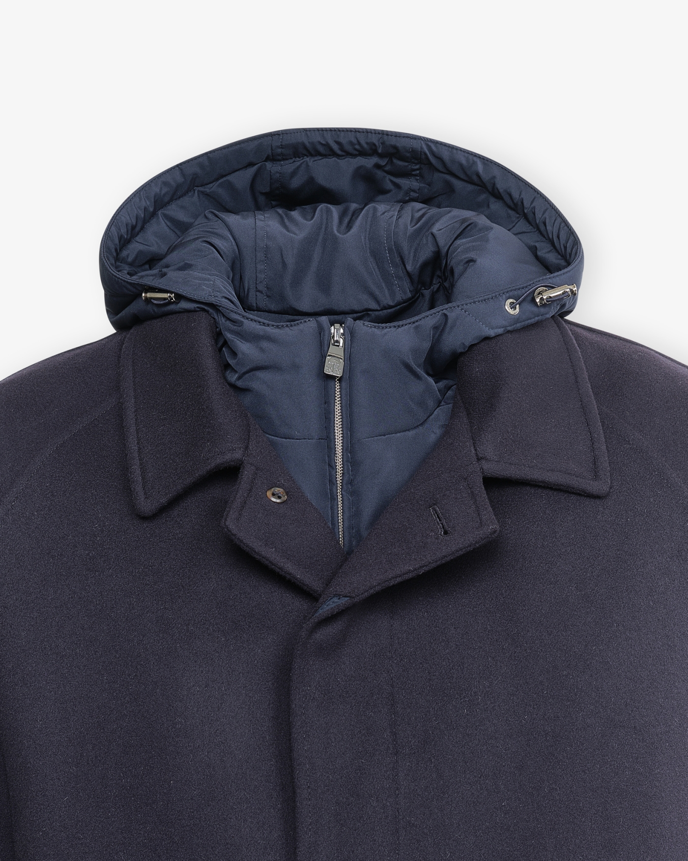 Corneliani - Coat virgin wool - Detachable layer - Navy