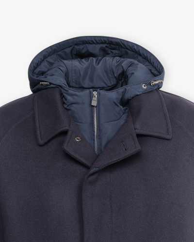 Corneliani - Coat virgin wool - Detachable layer - Navy