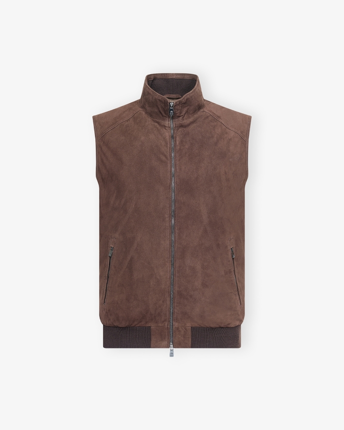 CORNELIANI Corneliani - Gilet lambskin - Brown