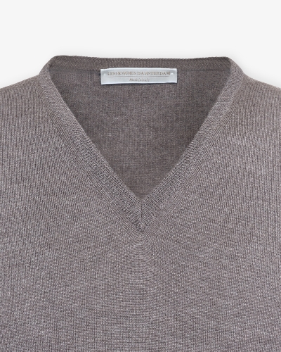 LHDA - Sleeveless vest virgin wool - Greige