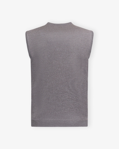 LHDA - Sleeveless vest virgin wool - Greige
