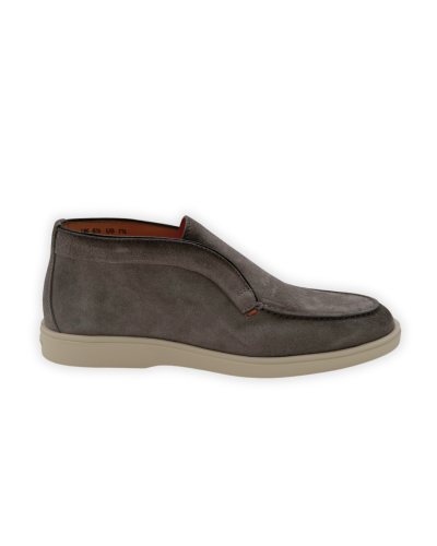 Santoni - Calf suede desert boot - Grey