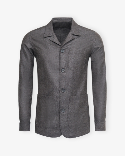 LHDA x Loro Piana - Shirt jacket wool and cashmere - Brown