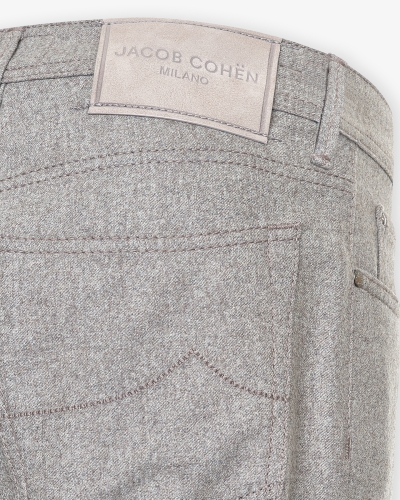 Jacob Cohën - Trousers Bard flannel - Greige
