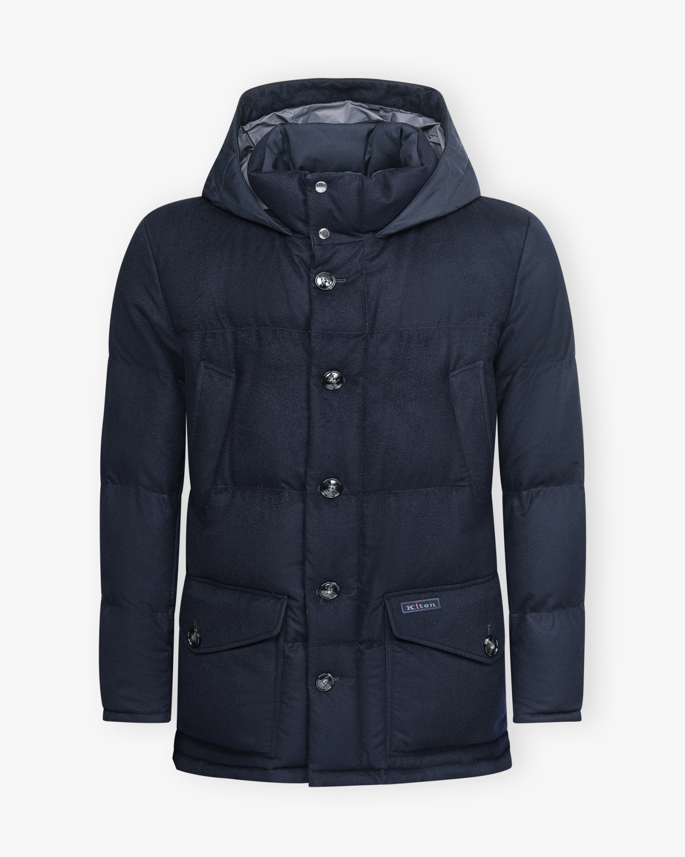 Kiton - Padded parka - Baby cashmere - Navy