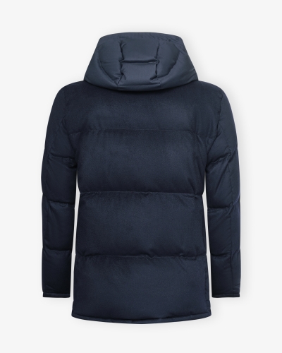 Kiton - Padded parka - Baby cashmere - Navy
