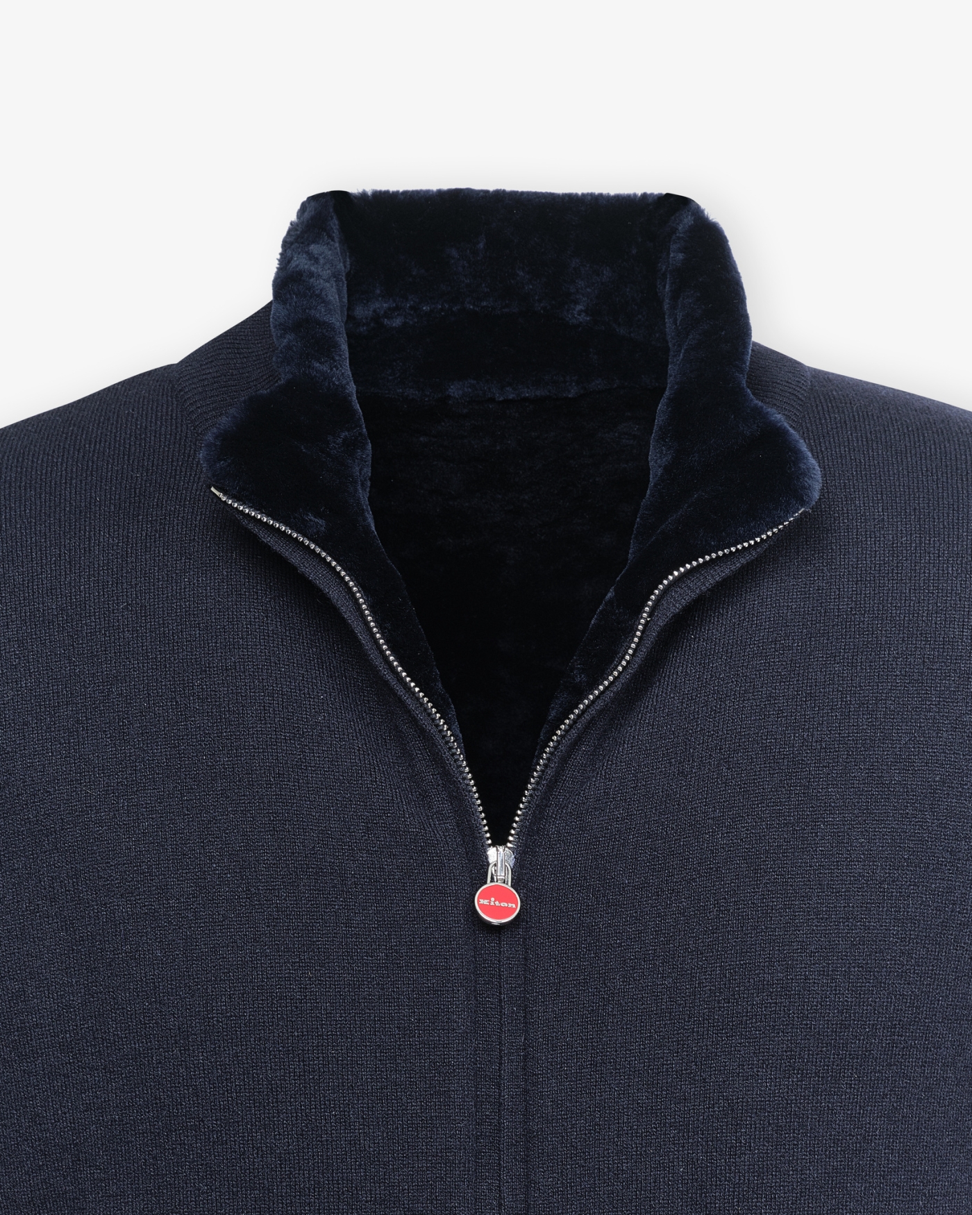 Kiton - Blouson shearling - Full cashmere - Navy