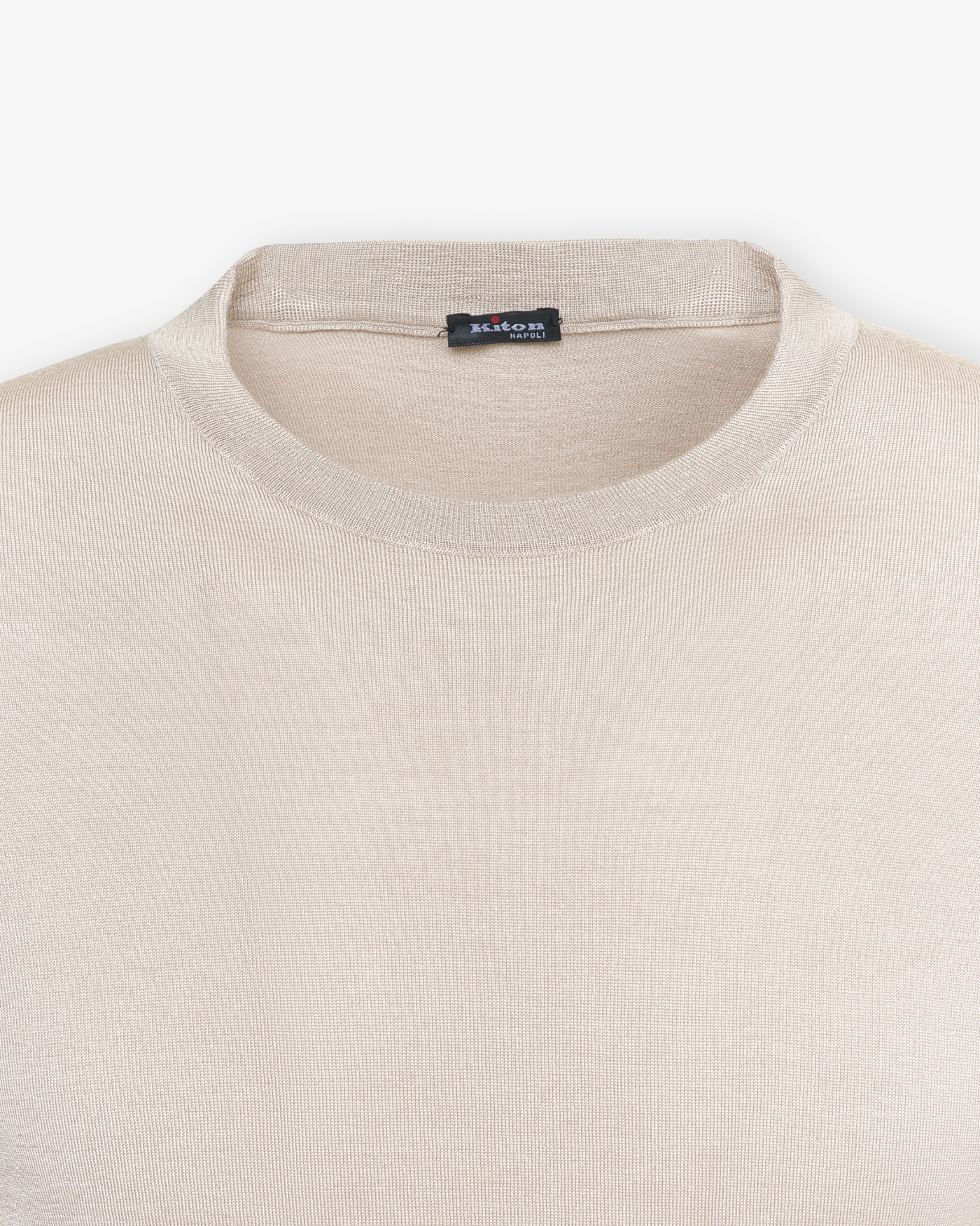 Kiton - Jersey round neck - Cashmere silk - Rope