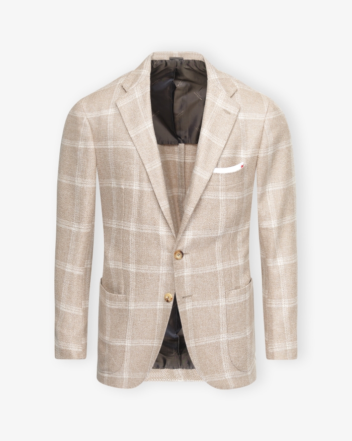 KITON Kiton - Jacket unconstructed full cashmere - Beige