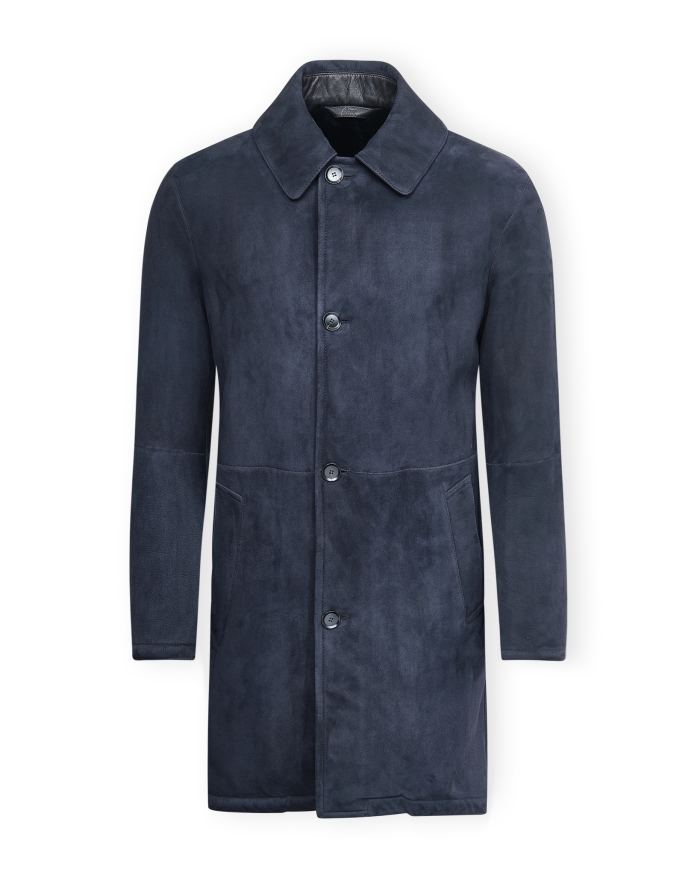 BRIONI Brioni - Shearling coat lambskin - Navy
