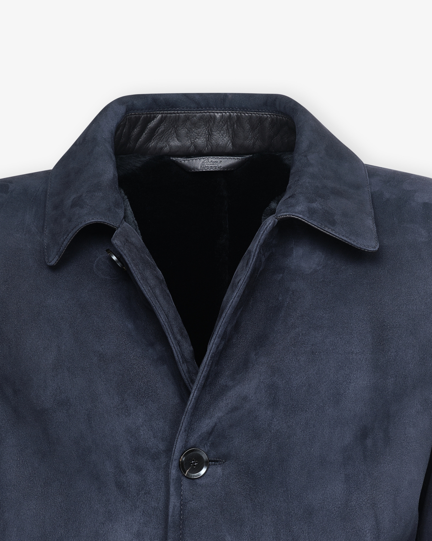 Brioni - Shearling coat lambskin - Navy