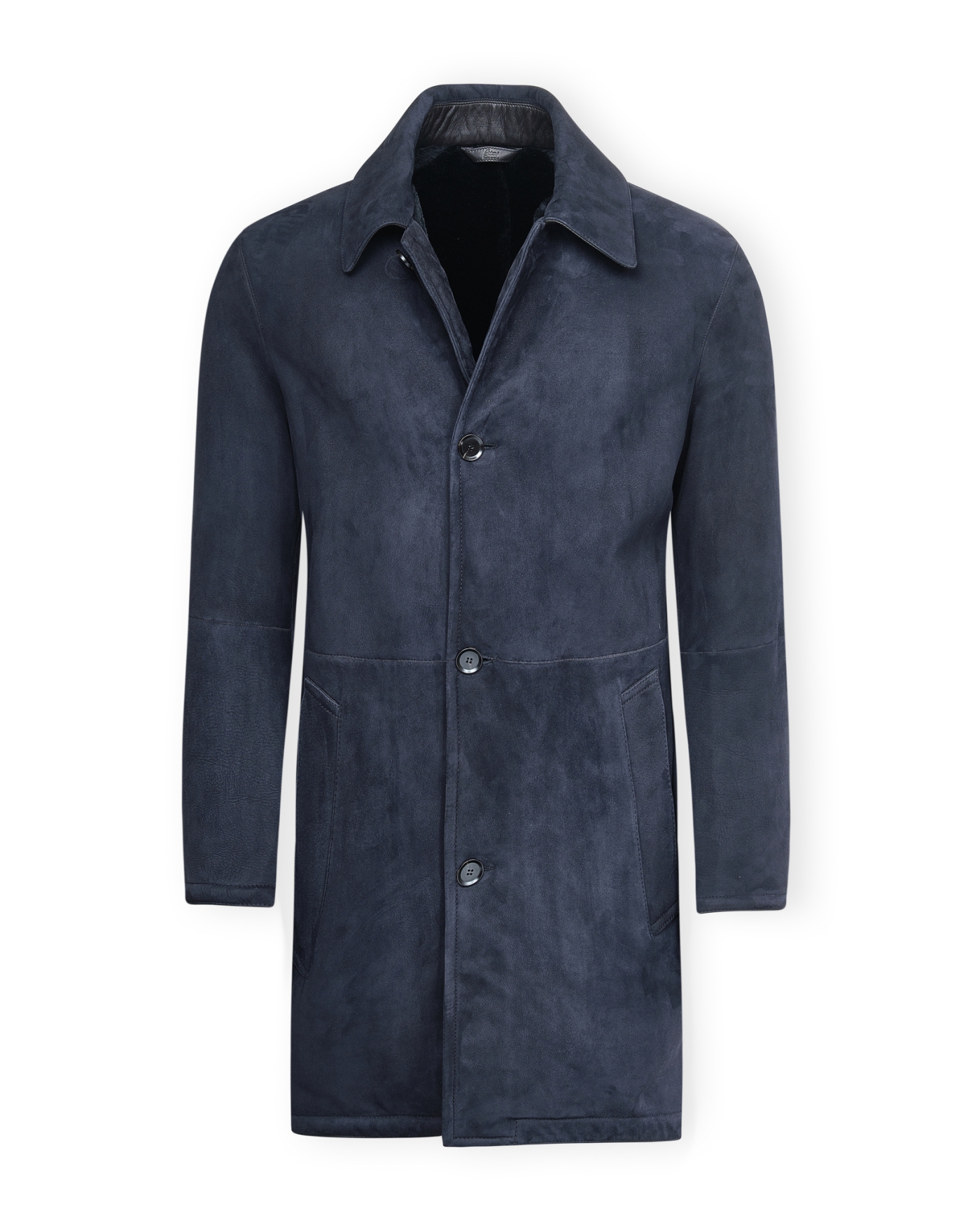 Brioni - Shearling coat lambskin - Navy