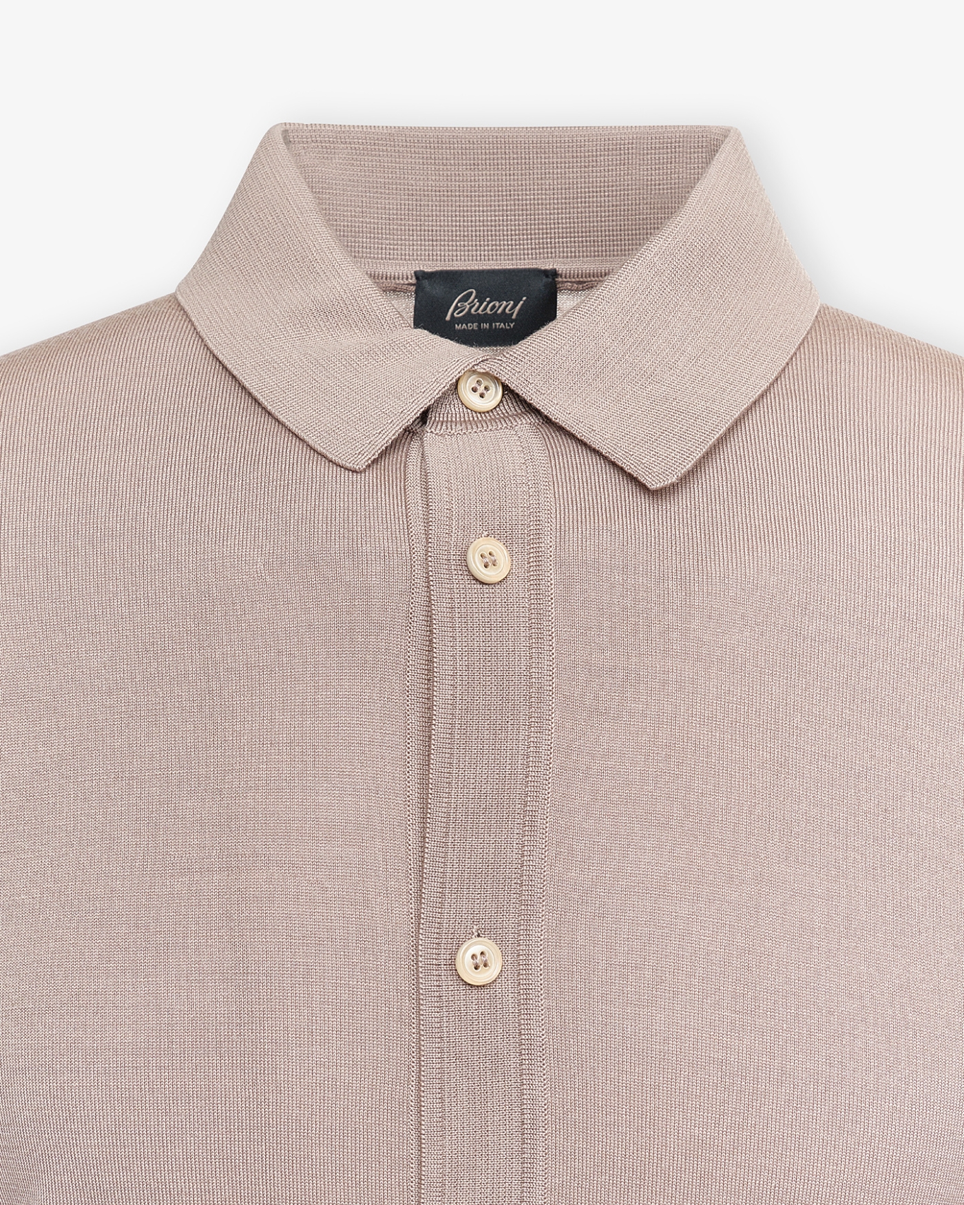 Brioni - Polo shirt long sleeve - Wool - Beige