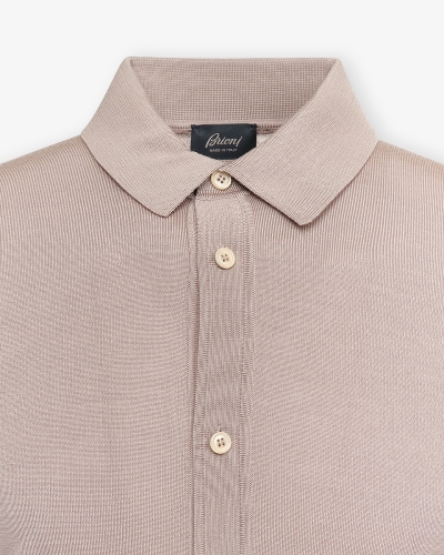 Brioni - Polo shirt long sleeve - Wool - Beige